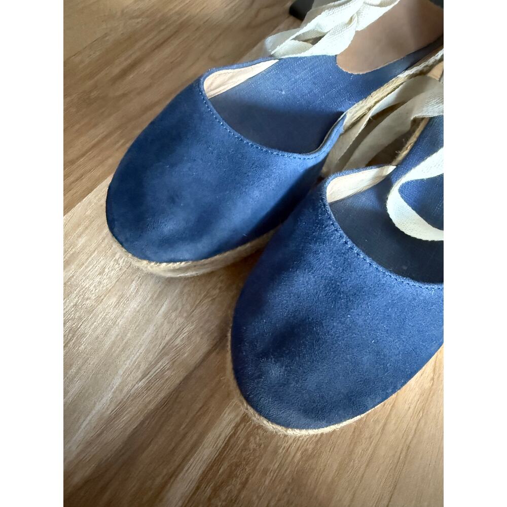 Brooks Brothers Canvas and Criss Cross Gladiator Platforms - Picture 4 of 7